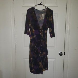 Avenue Plus Size 3/4 sleeve wrap dress Sz 14/16